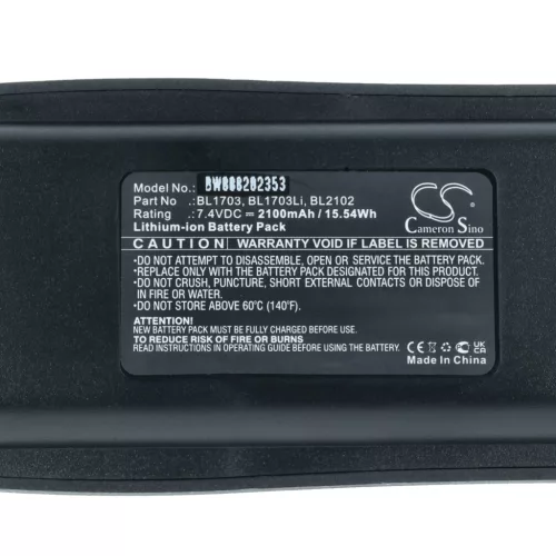 VHBW Radio Akku BL2102, BL1703Li, BL-2102Li, BH1801 - 2100 mAh 7,4 V Li-Ion