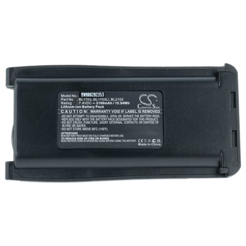VHBW Radio Akku Hyt BL2102, BL1703Li, BL1703, BL-2102Li, BH1801 - 2100 mAh 7,4 V Li-Ion