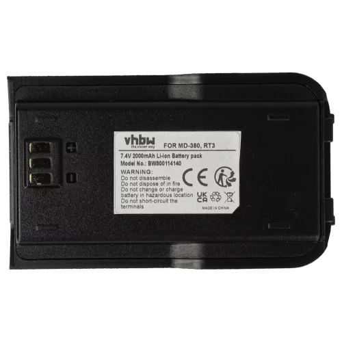 VHBW Radio Battery RT3 - 2000 mAh 7.4 V Li-Ion