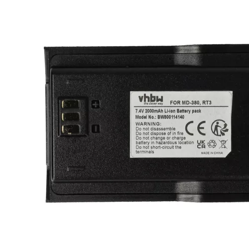 VHBW Radio Battery RT3 - 2000 mAh 7.4 V Li-Ion