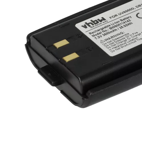 VHBW Radio Akku UV8000D, DB10 - 3600 mAh 7,2 V Li-Ion