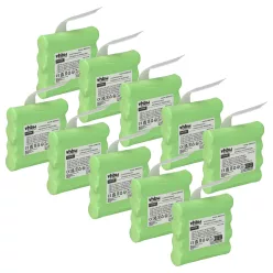 VHBW Radio Akku BATT6R, BATT-6R - 700 mAh 4,8 V NiMH