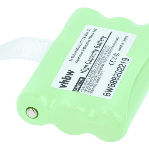 VHBW Radio Battery AVP14, BATT3R - 700 mAh 3.6 V NiMH