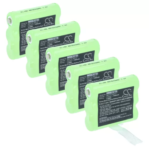 VHBW Radio Battery PB-X7, BATT10, AVP13 - 1500 mAh 3.6 V NiMH