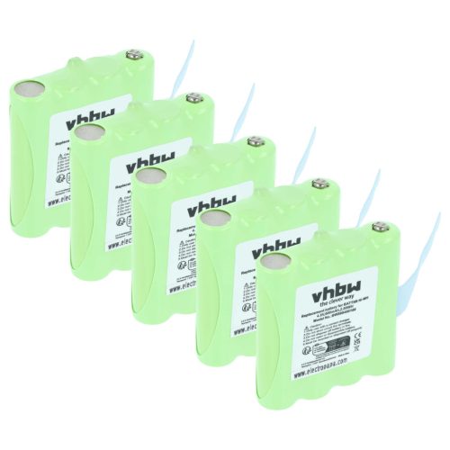 VHBW Radio Battery BATT8R, KEBT072A, KEBT-072-A - 600 mAh 4.8 V NiMH