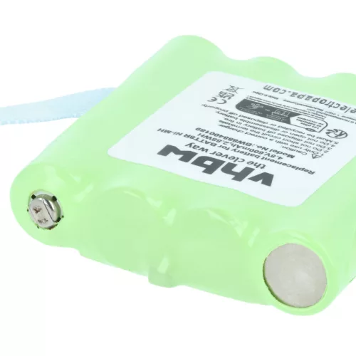 VHBW Radio Battery BATT8R, KEBT072A, KEBT-072-A - 600 mAh 4.8 V NiMH