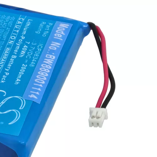 VHBW Radio Akku ICP083448, JHHY903448A - 2000 mAh 3,7 V Li-Polymer