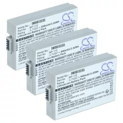 VHBW Videokamera Akku Canon BP-110 - 950 mAh 3,7 V Li-Ion