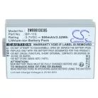 VHBW Videokamera Akku Canon BP-110 - 950 mAh 3,7 V Li-Ion