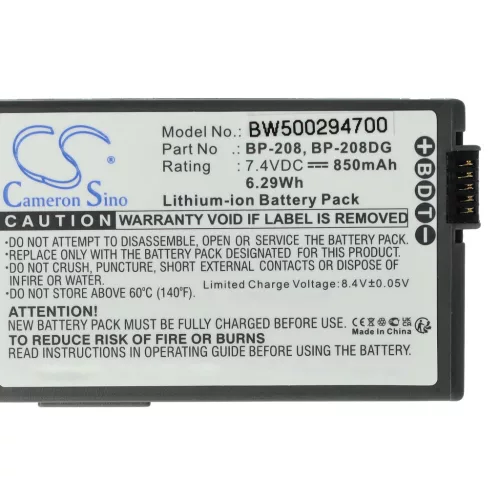 VHBW Videokamera Akku BP-308, BP-315, BP-208 - 700 mAh 7,4 V Li-Ion