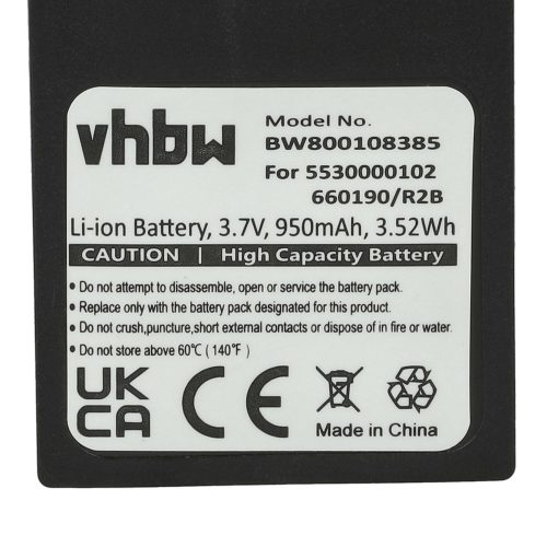 VHBW Battery Alcatel 3BN78404AA for Ericsson wired phone - 950 mAh 3.7 V Li-Ion