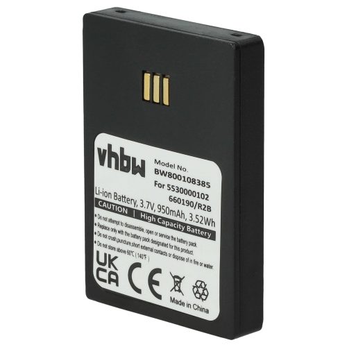 VHBW Battery Alcatel 3BN78404AA for Ericsson wired phone - 950 mAh 3.7 V Li-Ion