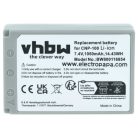 VHBW Akku Casio NP-100L, NP-100 - 1950 mAh 7,4 V Li-Ion