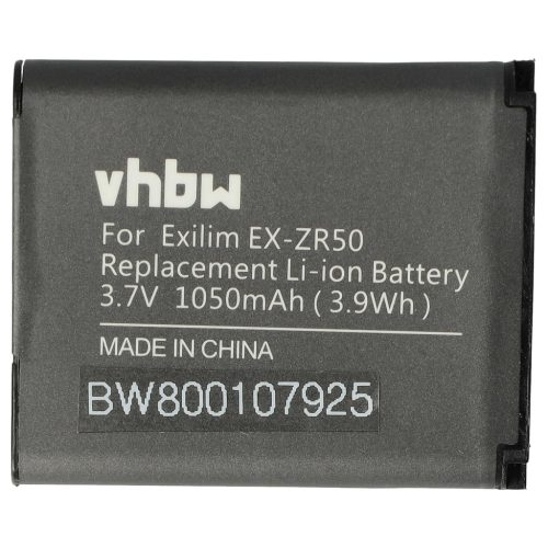 VHBW Akku Casio NP-160 - 1050 mAh 3,7 V Li-Ion