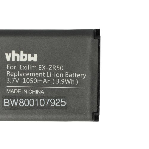 VHBW Akku Casio NP-160 - 1050 mAh 3,7 V Li-Ion