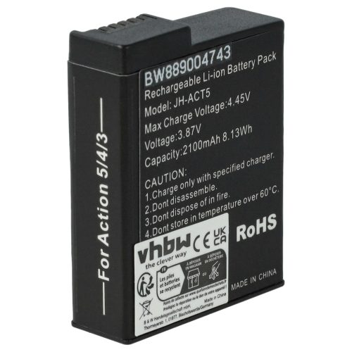 VHBW Akku DJI BCX204-1950-3.87, CP.OS.00000370.01, JH-ACT5 - 2100 mAh 3,8 V Li-Ion