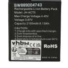 VHBW Akku DJI BCX204-1950-3.87, CP.OS.00000370.01, JH-ACT5 - 2100 mAh 3,8 V Li-Ion