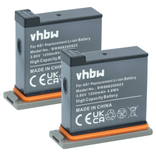 VHBW Akku DJI AB1 - 1250 mAh 3,85 V Li-Ion