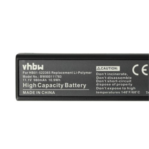 VHBW Akku DJI HB01, HB01-522365 - 980 mAh 11,1 V Li-Polymer