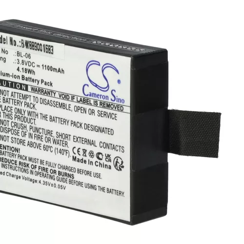 VHBW Battery BL-06 - 1100 mAh 3.8 V Li-Ion