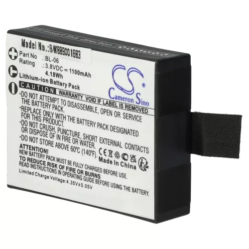 VHBW Battery BL-06 - 1100 mAh 3.8 V Li-Ion