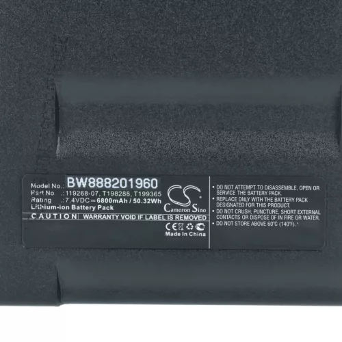 VHBW Wärmebildkamera Akku T198288, 119268-07, T199365 - 6800 mAh 7,4 V Li-Ion