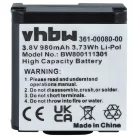 VHBW Videokamera Akku 010-01363-10, 010-12256-01, 361-00080-00 - 980 mAh 3,8 V Li-Polymer