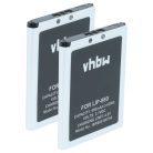 VHBW MP3-Player Akku LIP-880PD, LIP-880PD-B, LIP-880 - 980 mAh 3,7 V Li-Ion