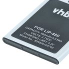 VHBW MP3-Player Akku LIP-880PD, LIP-880PD-B, LIP-880 - 980 mAh 3,7 V Li-Ion