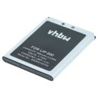 VHBW MP3-Player Akku LIP-880PD, LIP-880PD-B, LIP-880 - 980 mAh 3,7 V Li-Ion