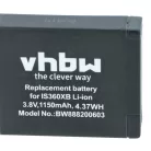 VHBW Akku Insta360 PL903135VT, PL903135VT-S01 - 1150 mAh 3,8 V Li-Ion