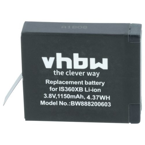 VHBW Akku Insta360 PL903135VT, PL903135VT-S01 - 1150 mAh 3,8 V Li-Ion