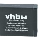 VHBW Akku Insta360 PL903135VT, PL903135VT-S01 - 1150 mAh 3,8 V Li-Ion