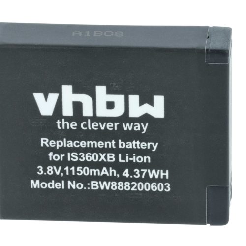 VHBW Akku Insta360 PL903135VT, PL903135VT-S01 - 1150 mAh 3,8 V Li-Ion