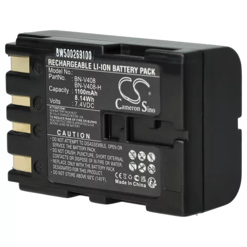 VHBW Video Camera Battery BN-V416, BN-V416U, BN-V428, BN-V408, BN-V408U - 900 mAh 7.2 V Li-Ion