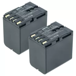   Videocamera 2x Battery replaces JVC BN-V428U, BN-V428, BN-V438U, BN-V438 - 3300 mAh 7.4 V Li-Ion