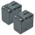 Videocamera 2x Battery replaces JVC BN-V428U, BN-V428, BN-V438U, BN-V438 - 3300 mAh 7.4 V Li-Ion