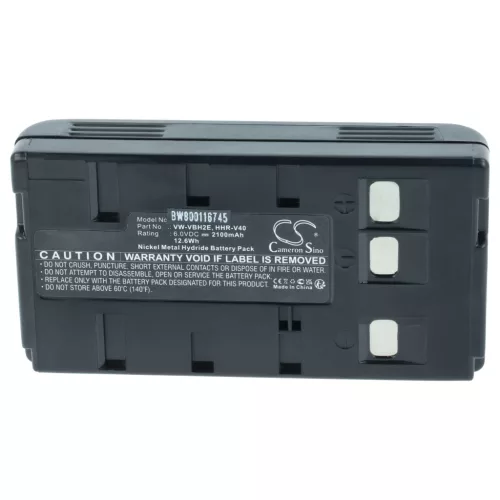Camera 3x Battery replaces JVC BN-V22U, BN-V20, BN-V24U, BN-V22, BN-V20US, BN-V20U - 2000 mAh 6 V NiMH