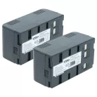 2x Akku ersetzt JVC BN-V22U, BN-V20, BN-V25, BN-V24U, BN-V22, BN-V20US, BN-V20U - 4200mAh, 6V, NiMH