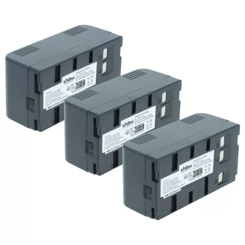 3x Battery replaces JVC BN-V22U, BN-V20, BN-V25, BN-V24U, BN-V22, BN-V20US, BN-V20U - 4200mAh, 6V, NiMH
