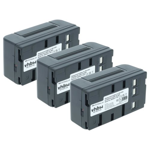 3x Battery replaces JVC BN-V22U, BN-V20, BN-V25, BN-V24U, BN-V22, BN-V20US, BN-V20U - 4000mAh, 6V, NiMH