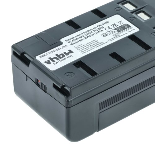 3x Battery replaces JVC BN-V22U, BN-V20, BN-V25, BN-V24U, BN-V22, BN-V20US, BN-V20U - 4000mAh, 6V, NiMH