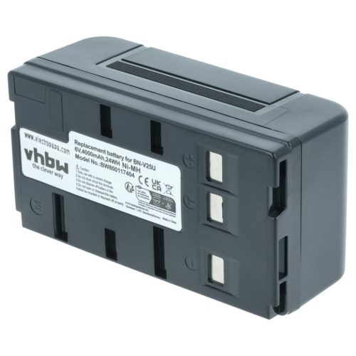 3x Battery replaces JVC BN-V22U, BN-V20, BN-V25, BN-V24U, BN-V22, BN-V20US, BN-V20U - 4000mAh, 6V, NiMH
