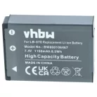 VHBW Akku Kodak LB-070 - 1150 mAh 7,4 V Li-Ion