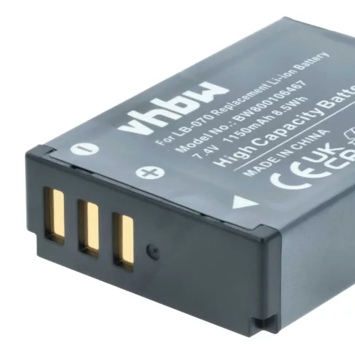 VHBW Akku Kodak LB-070 - 1150 mAh 7,4 V Li-Ion