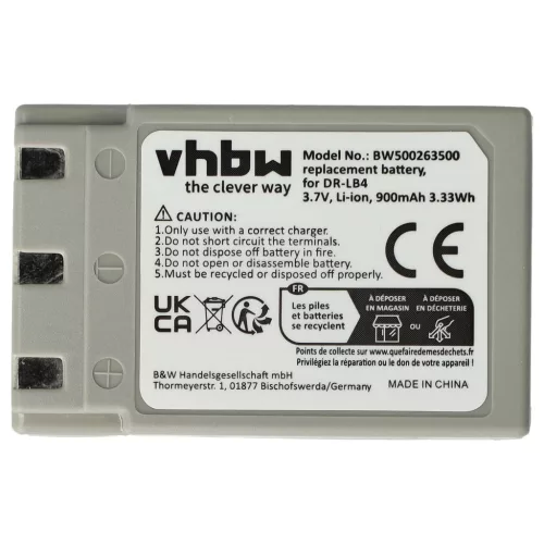 VHBW Battery Concord 431-XXX - 750 mAh 3.7 V Li-Ion
