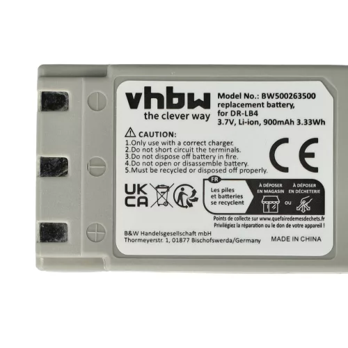 VHBW Battery Concord 431-XXX - 750 mAh 3.7 V Li-Ion