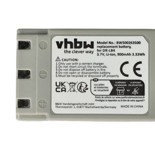 VHBW Battery Concord 431-XXX - 750 mAh 3.7 V Li-Ion