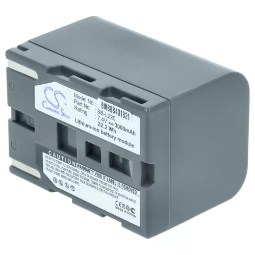 VHBW Akku Samsung SB-L70R, SB-L70A, SB-L70, SB-LS70AB, SB-L220, SB-L110 - 3000 mAh 7,4 V Li-Ion