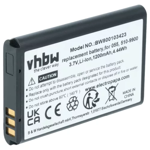 VHBW Videokamera Akku Liquid Image 510-9900, 055 - 1200 mAh 3,7 V Li-Ion